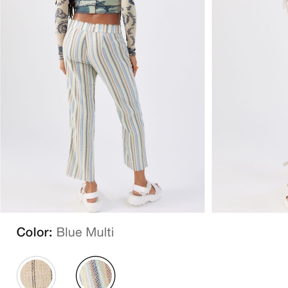 UO Anya Yarn-Dyed Trouser Pants - Picture 2 of 6